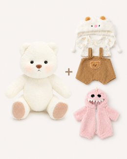 White Bear + 2 outfits