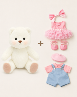 White Bear + 2 outfits
