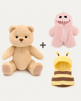 Brown Bear + 2 outfits